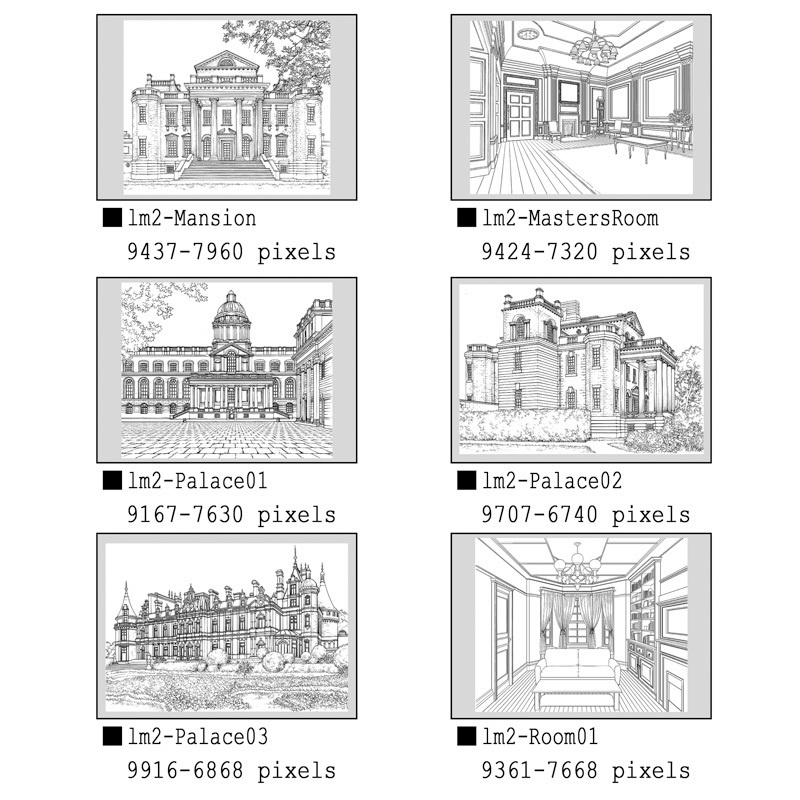 マンガ背景素材集 YL-19「LayerMaterial Vol.02 館」