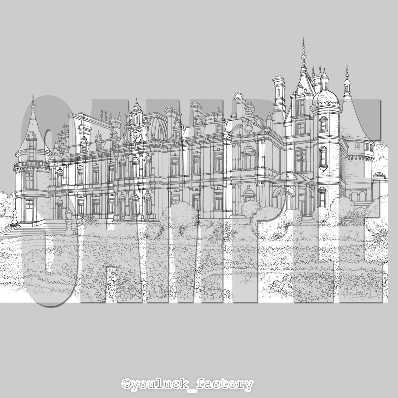 マンガ背景素材集 YL-19「LayerMaterial Vol.02 館」