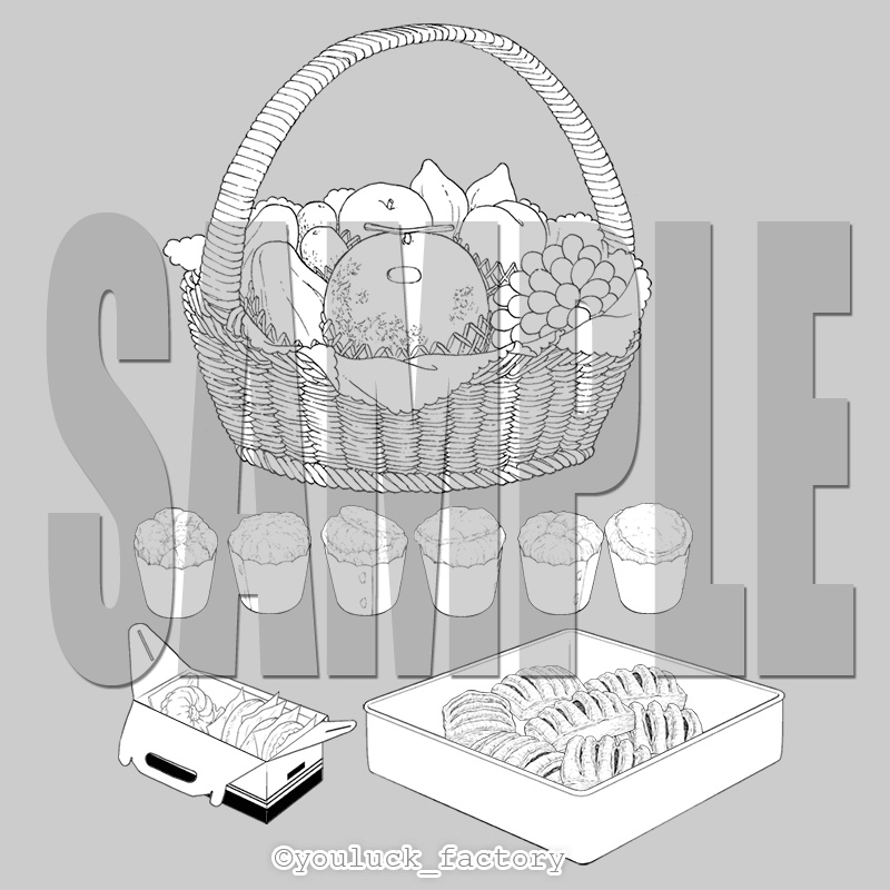 マンガ背景素材集 YL-16「LayerMaterial Vol.01 食」