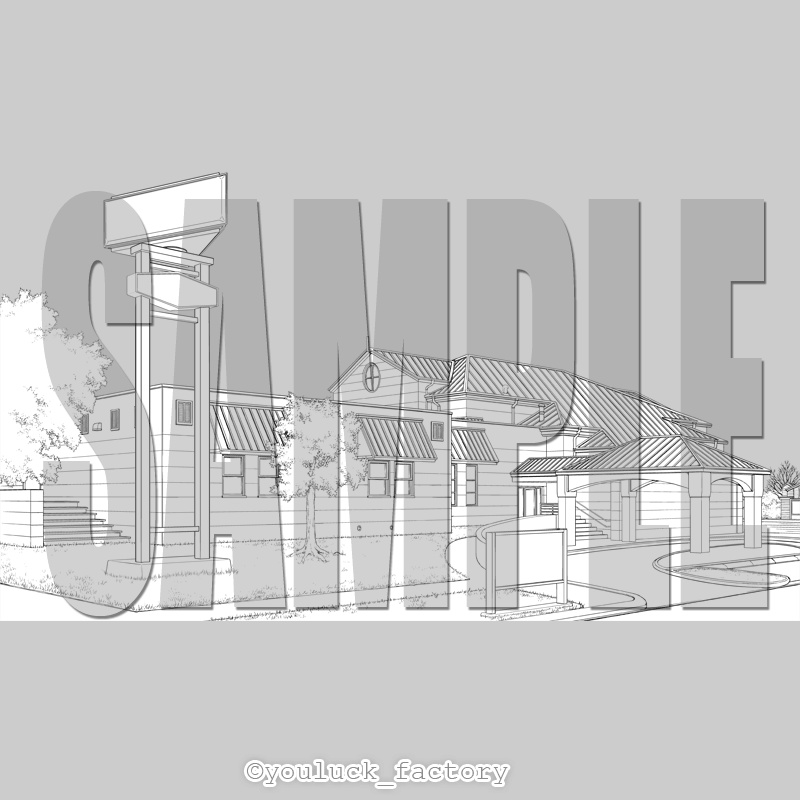 マンガ背景素材集 YL-16「LayerMaterial Vol.01 食」