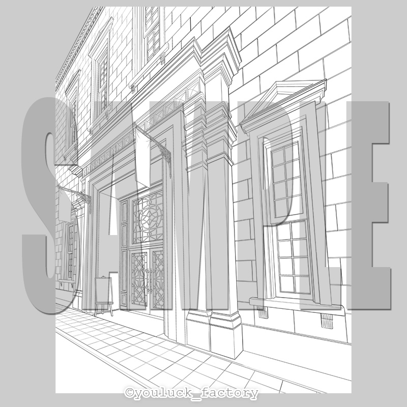 マンガ背景素材集 YL-16「LayerMaterial Vol.01 食」