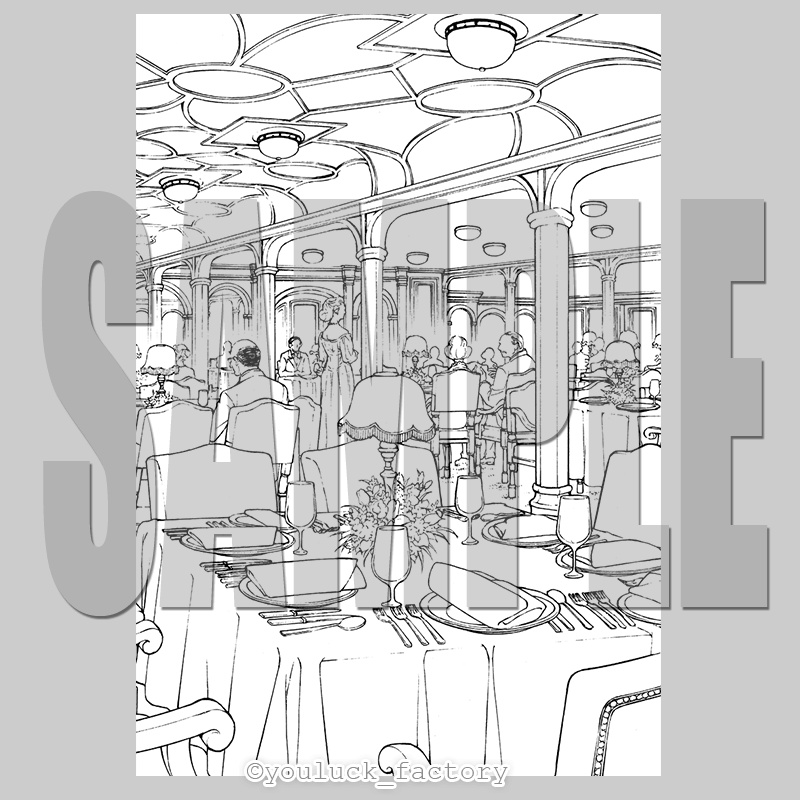 マンガ背景素材集 YL-16「LayerMaterial Vol.01 食」