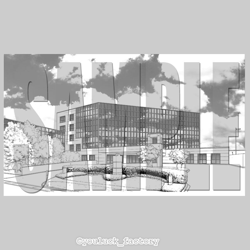 マンガ背景素材集 YL-15「MyTown3 Office」