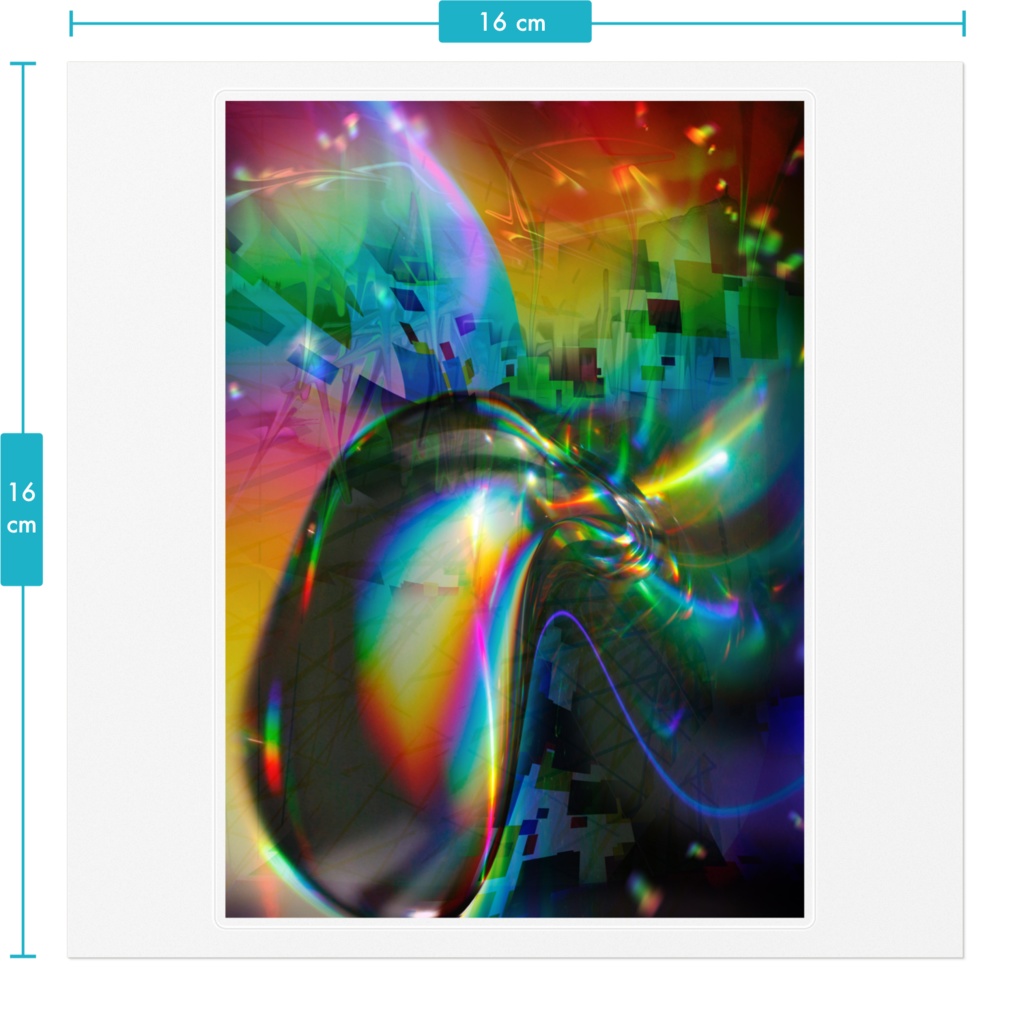 宇宙からの色 クリアステッカー