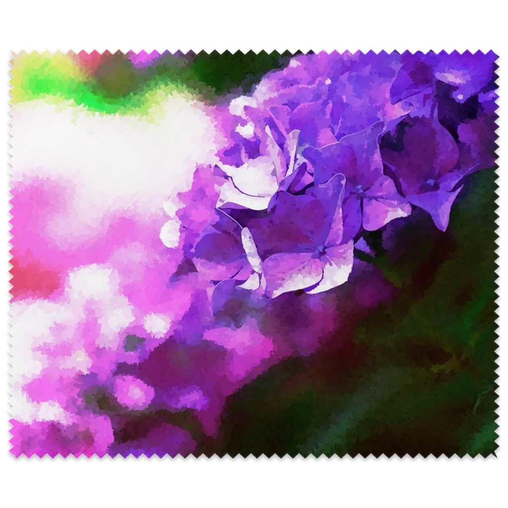 紫陽花　メガネ拭き