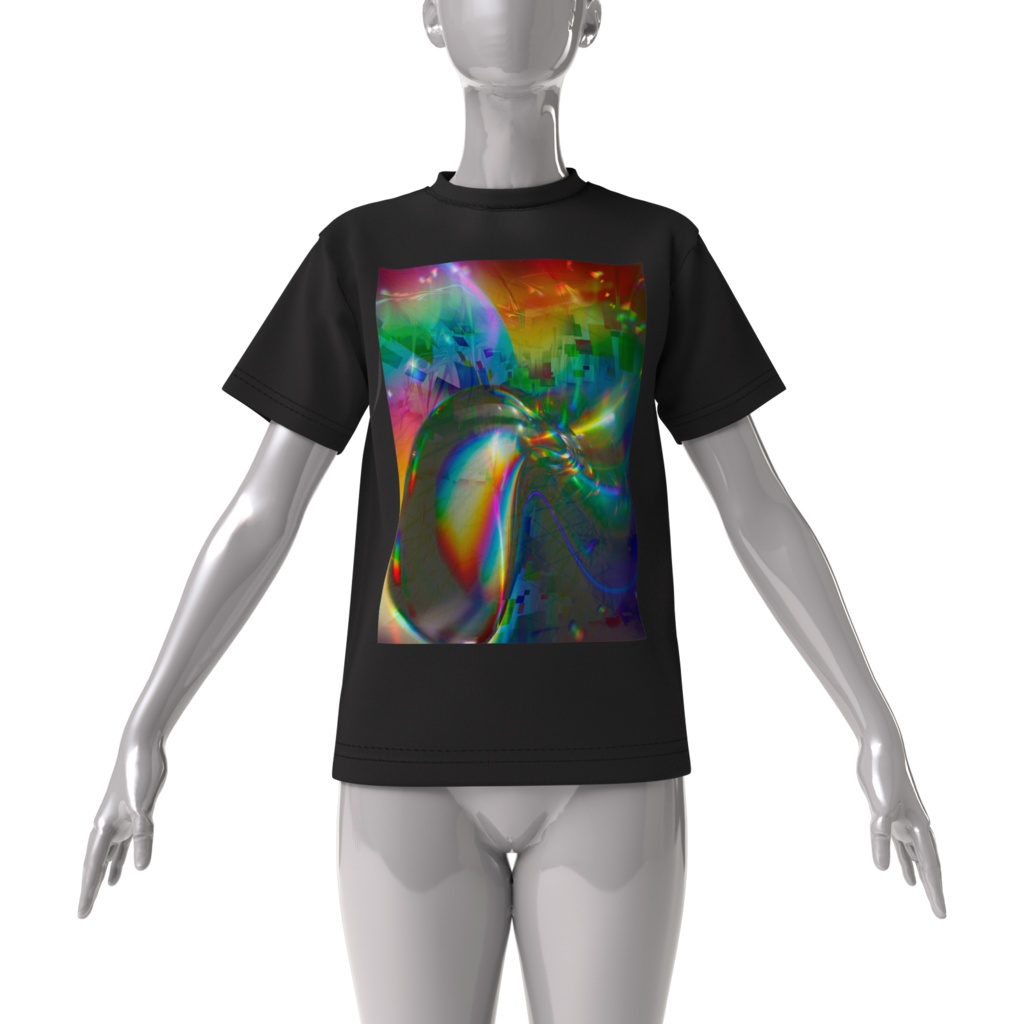 宇宙からの色 ビッグシルエットTシャツ