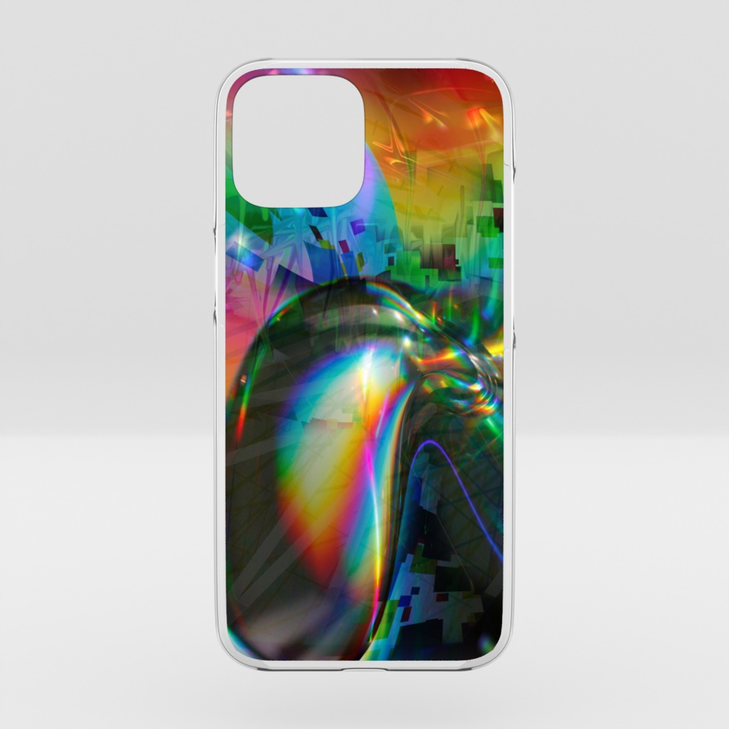 宇宙からの色　クリアiPhoneケース