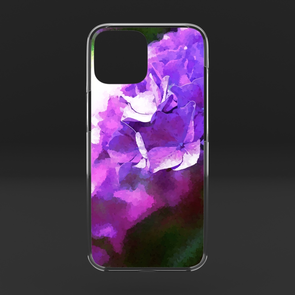 紫陽花 クリアiPhoneケース