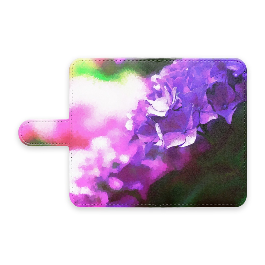 紫陽花 手帳型Androidケース