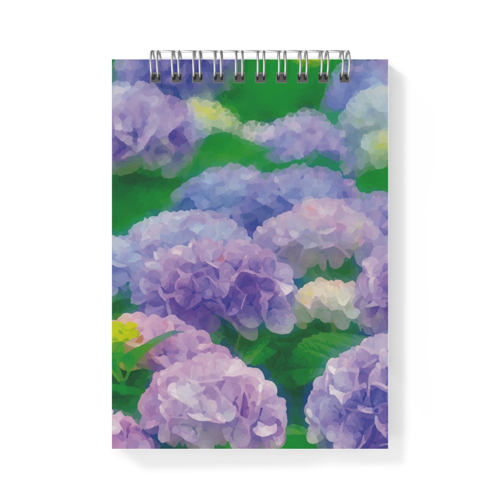 紫陽花の群生 メモ帳