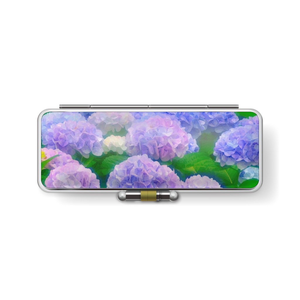 紫陽花の群生　印鑑ケース