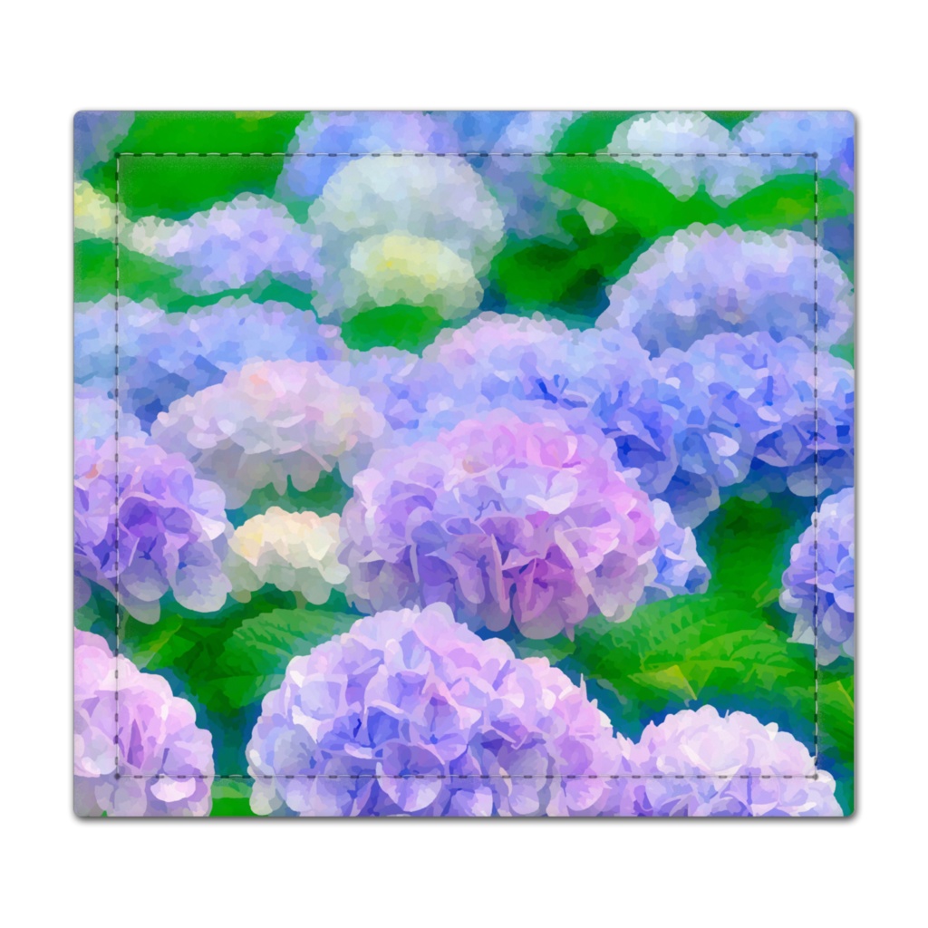 紫陽花の群生 捺印マット