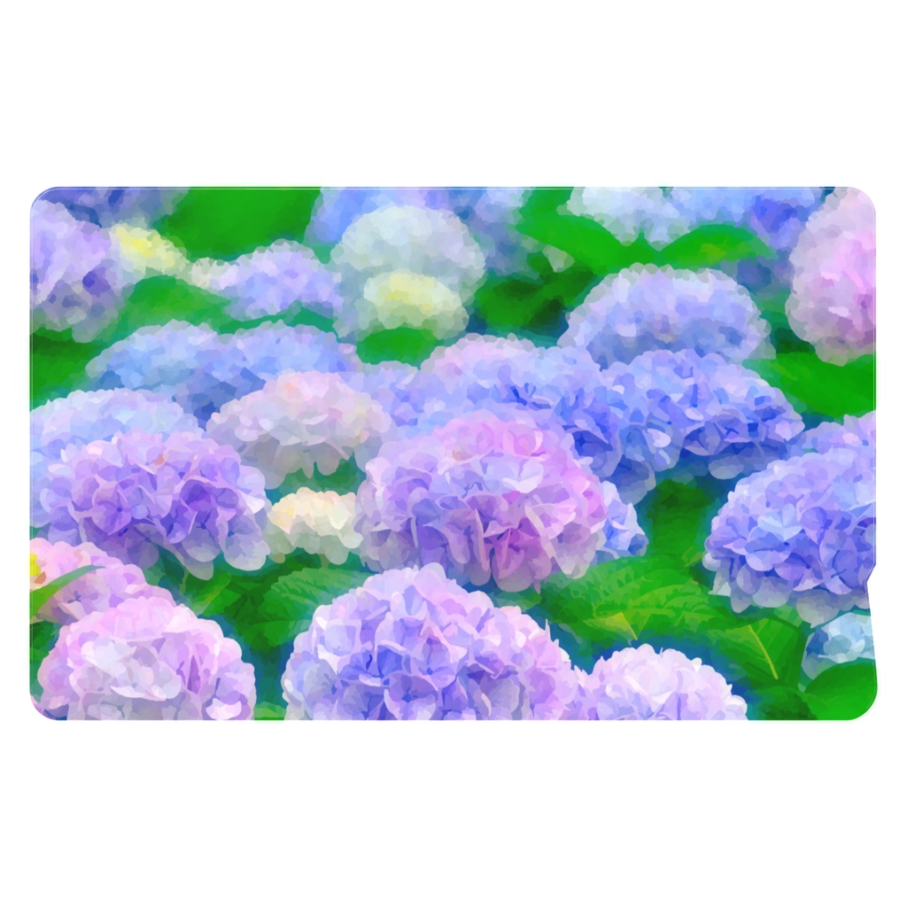 紫陽花の群生 ICカードステッカー
