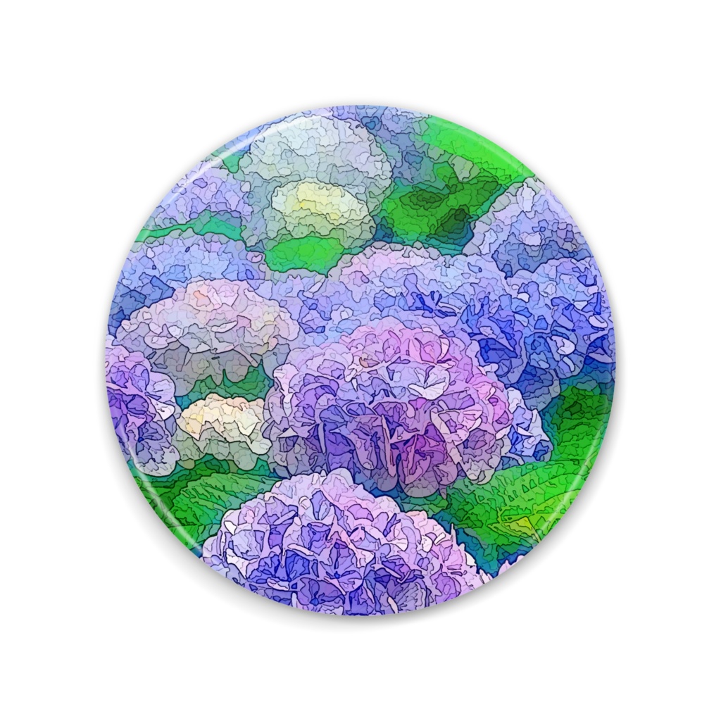 紫陽花の群生　ミラー