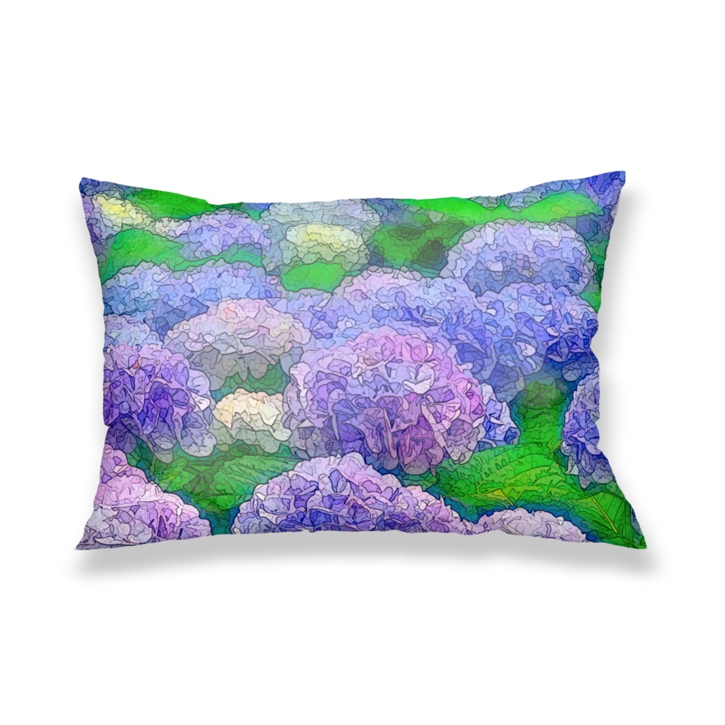 紫陽花の群生 枕カバー