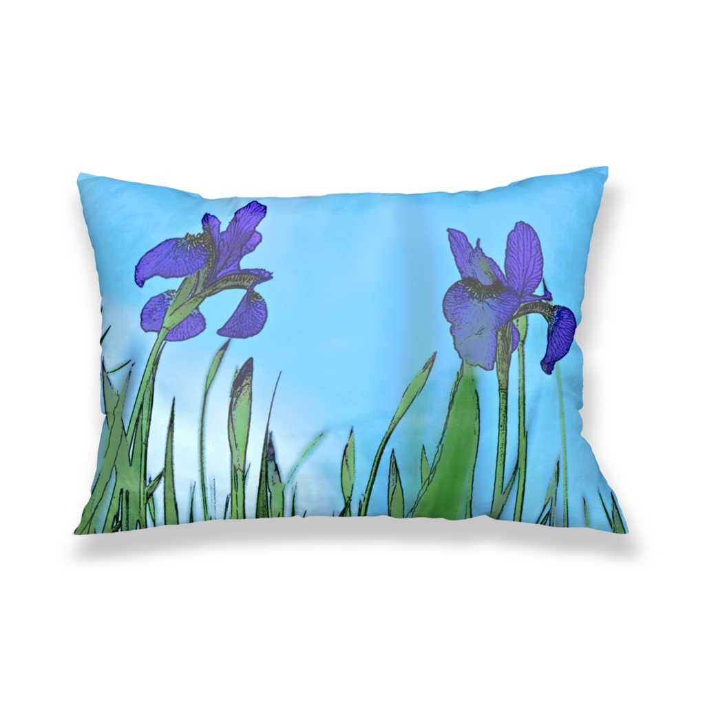 花菖蒲 枕カバー