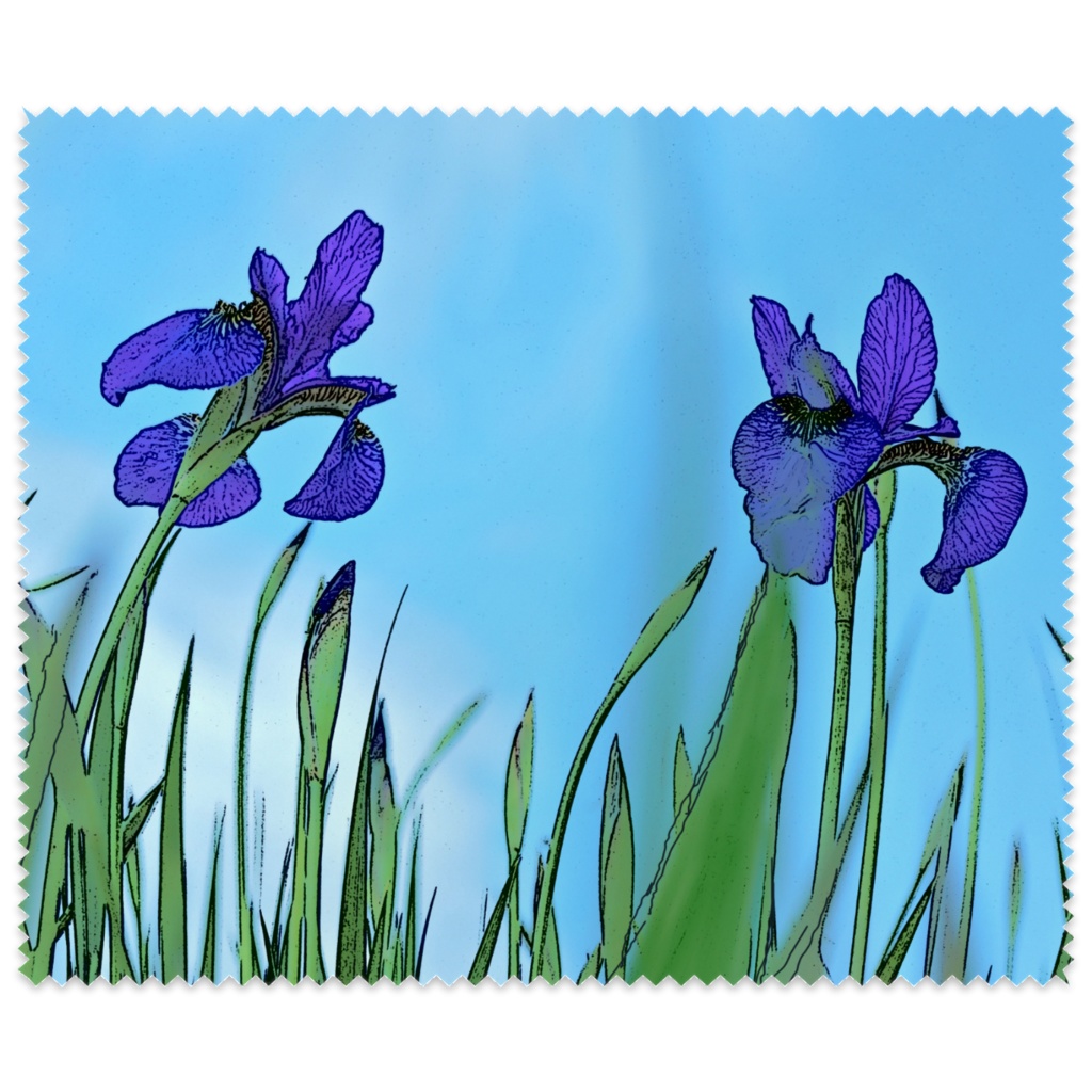 花菖蒲 メガネ拭き
