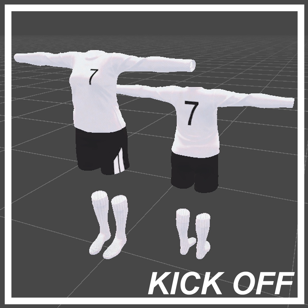 【3D衣装】KICK OFF ~サッカーユニフォーム~