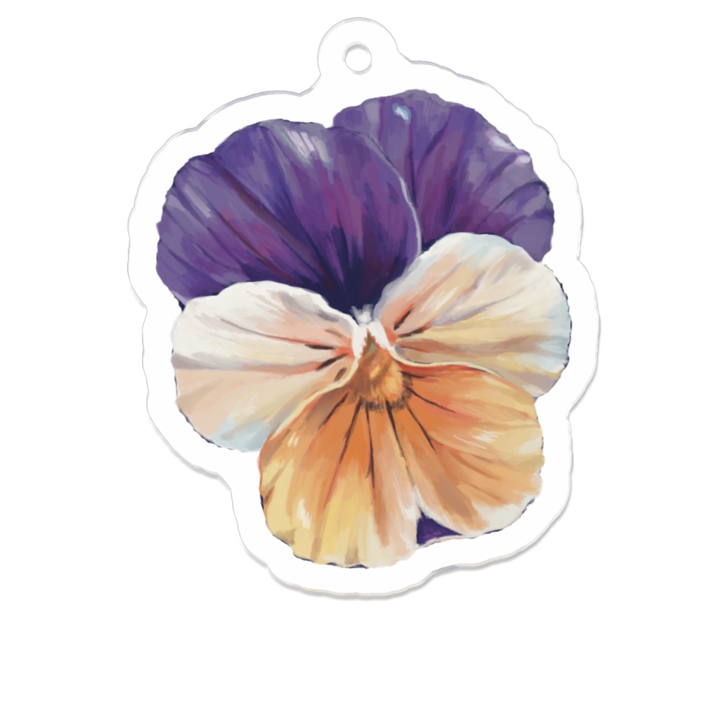 厚塗りパンジー