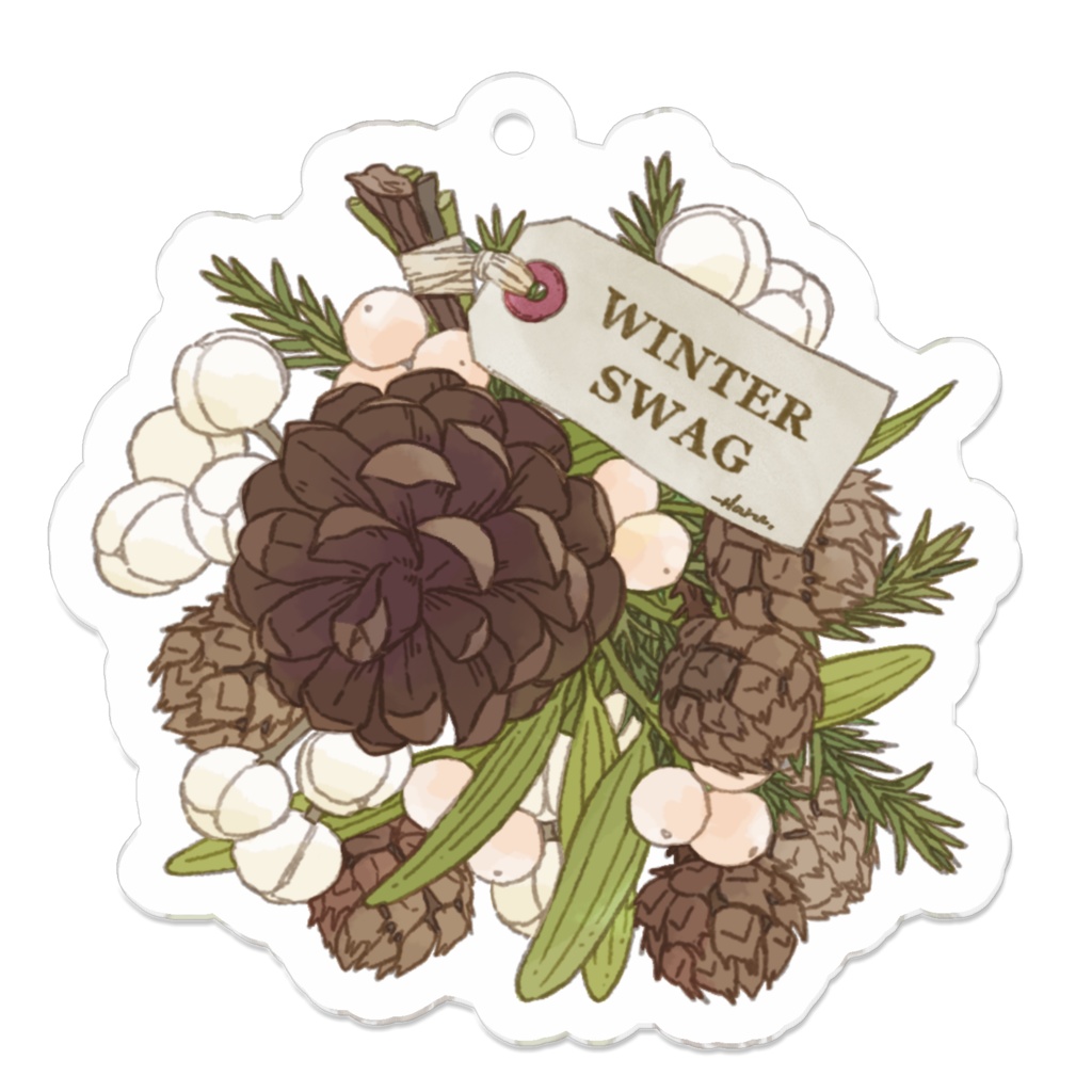 冬のミニスワッグアクキー