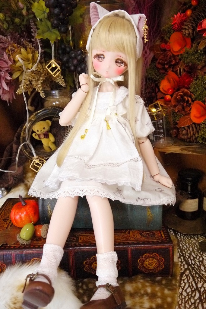 【MDD】しろねこちゃんワンピ