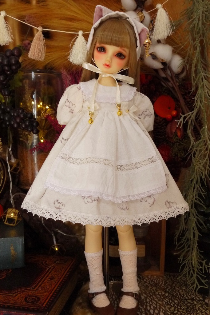 【MDD】しろねこちゃんワンピ