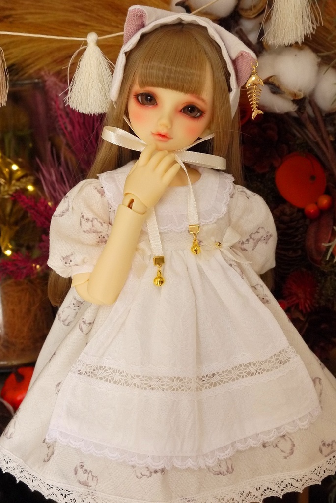 【MDD】しろねこちゃんワンピ