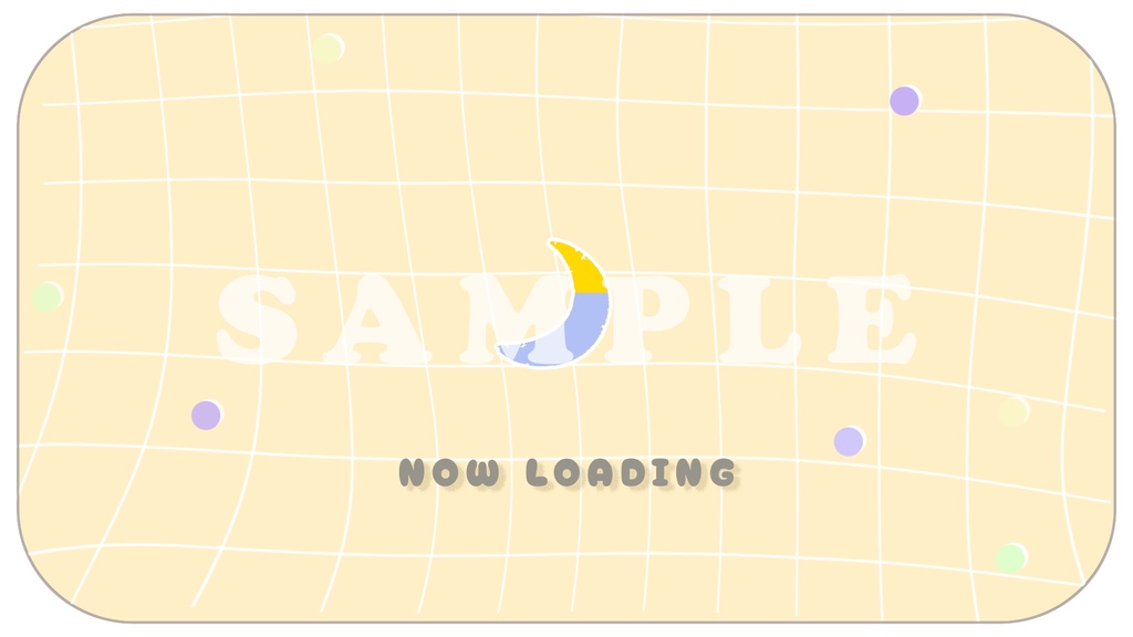 ≪配信者向け!≫ 配信待機画面 月 ‐moon‐