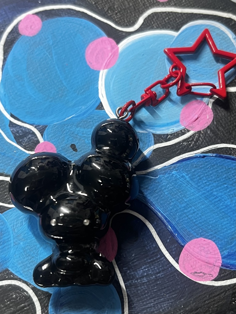 ぶっちゃキーホルダー(BLACK)