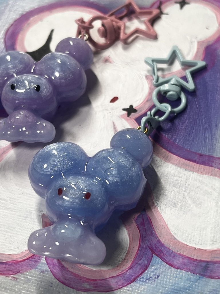 ぶっちゃキーホルダー(PURPLE グラデーション)