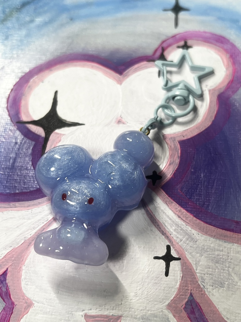 ぶっちゃキーホルダー(PURPLE グラデーション)