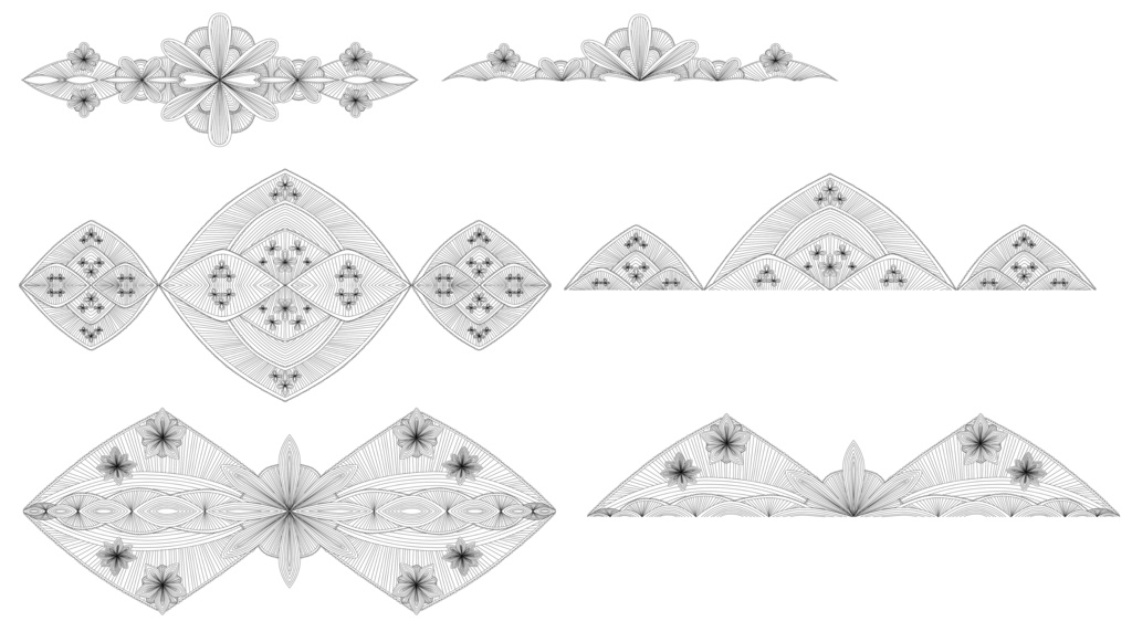 レース素材 1-1~3-2/Lace materials 1-1 to 3-2