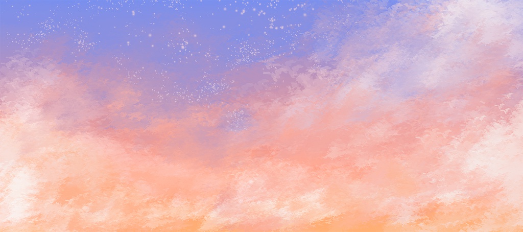 雲ブラシ+雲、草ブラシ/Cloud brush and cloud, grass brush