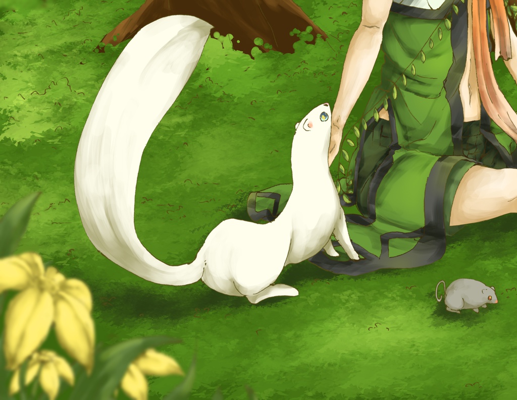 雲ブラシ+雲、草ブラシ/Cloud brush and cloud, grass brush