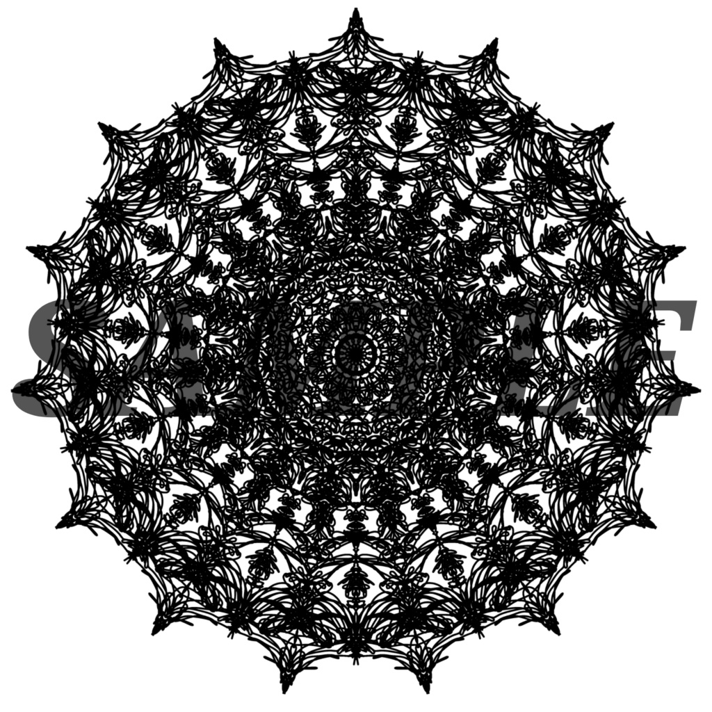 10種の円レース素材1│10 types of circle lace material