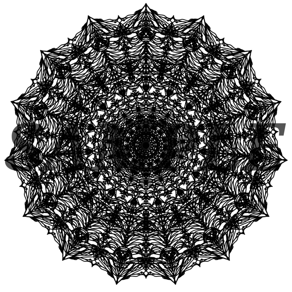 10種の円レース素材1│10 types of circle lace material