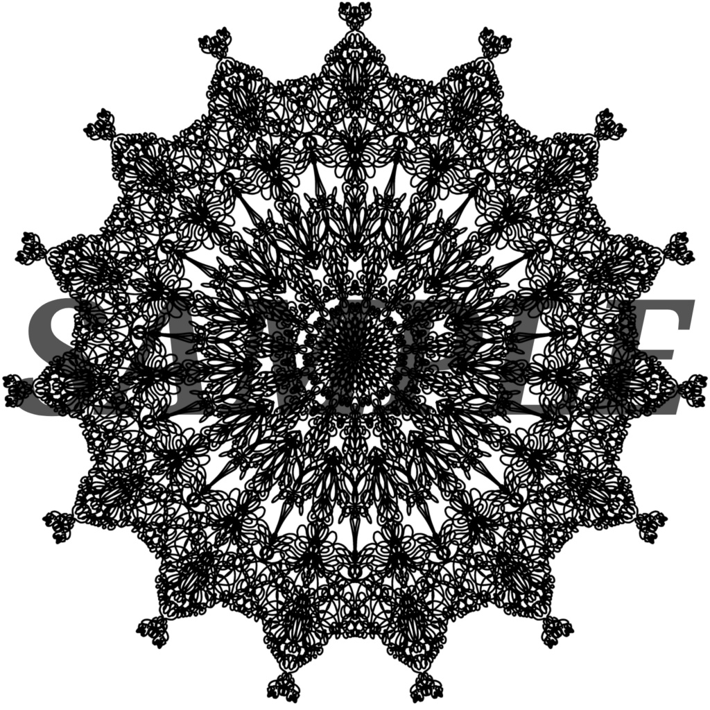 10種の円レース素材1│10 types of circle lace material