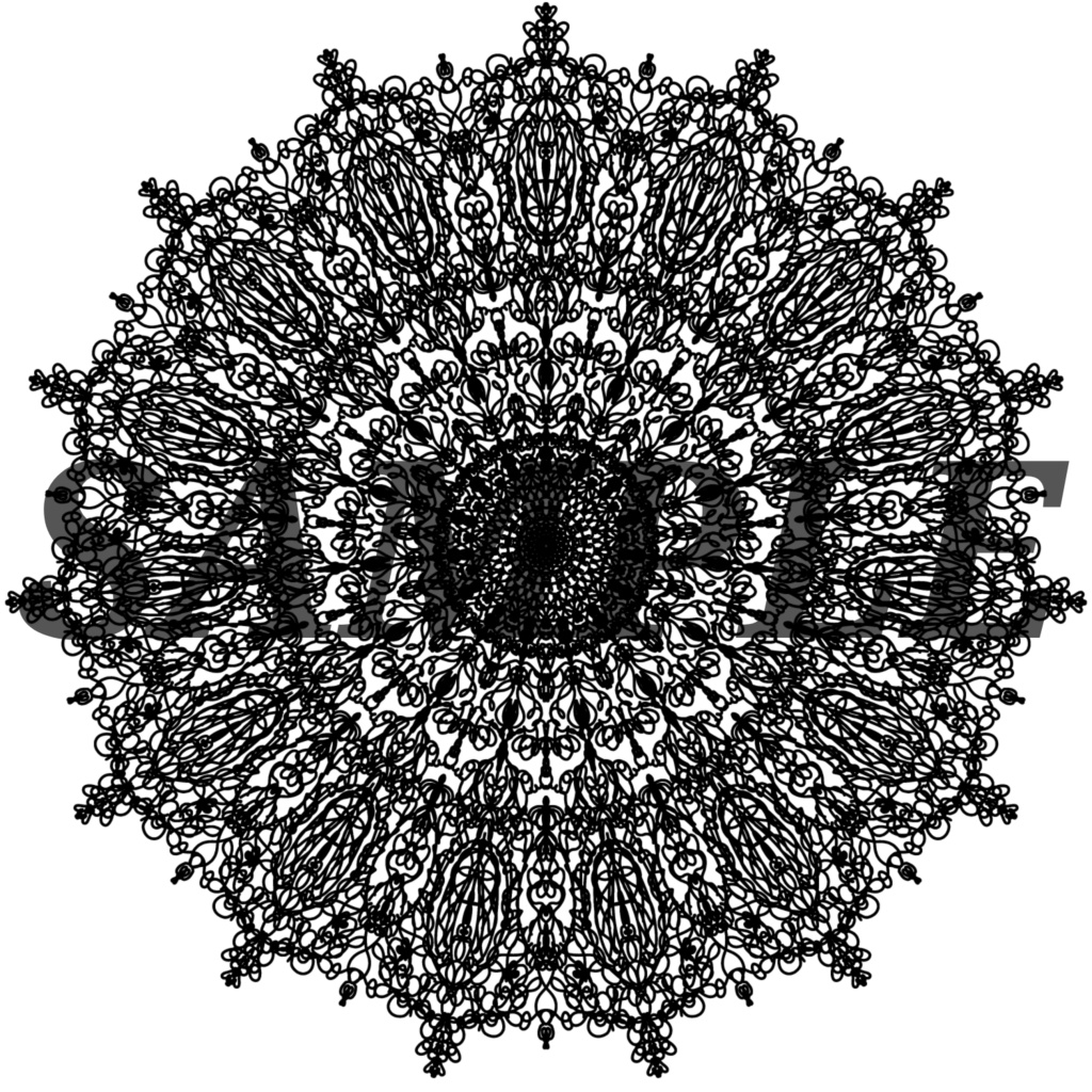 10種の円レース素材1│10 types of circle lace material