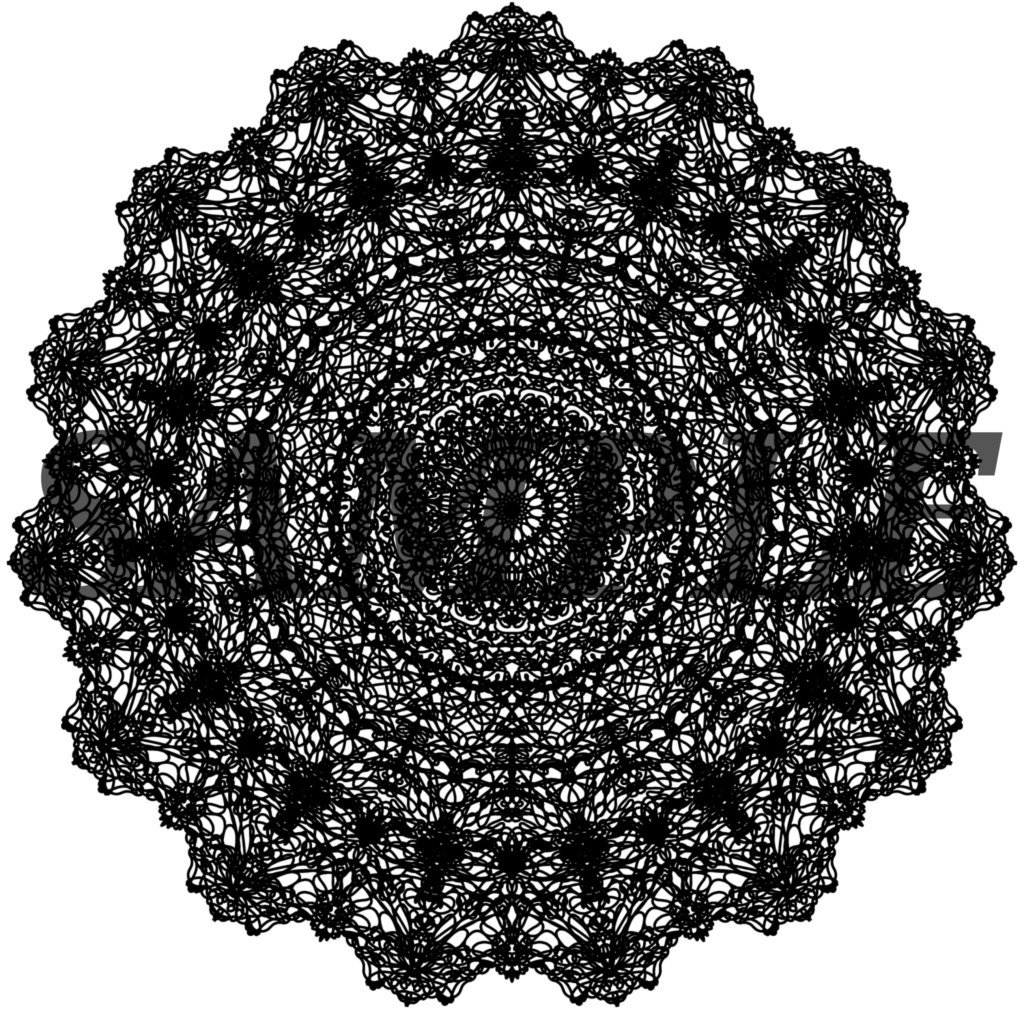 10種の円レース素材1│10 types of circle lace material