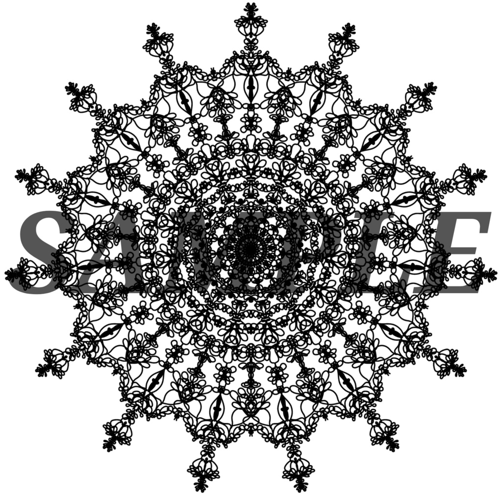 10種の円レース素材1│10 types of circle lace material