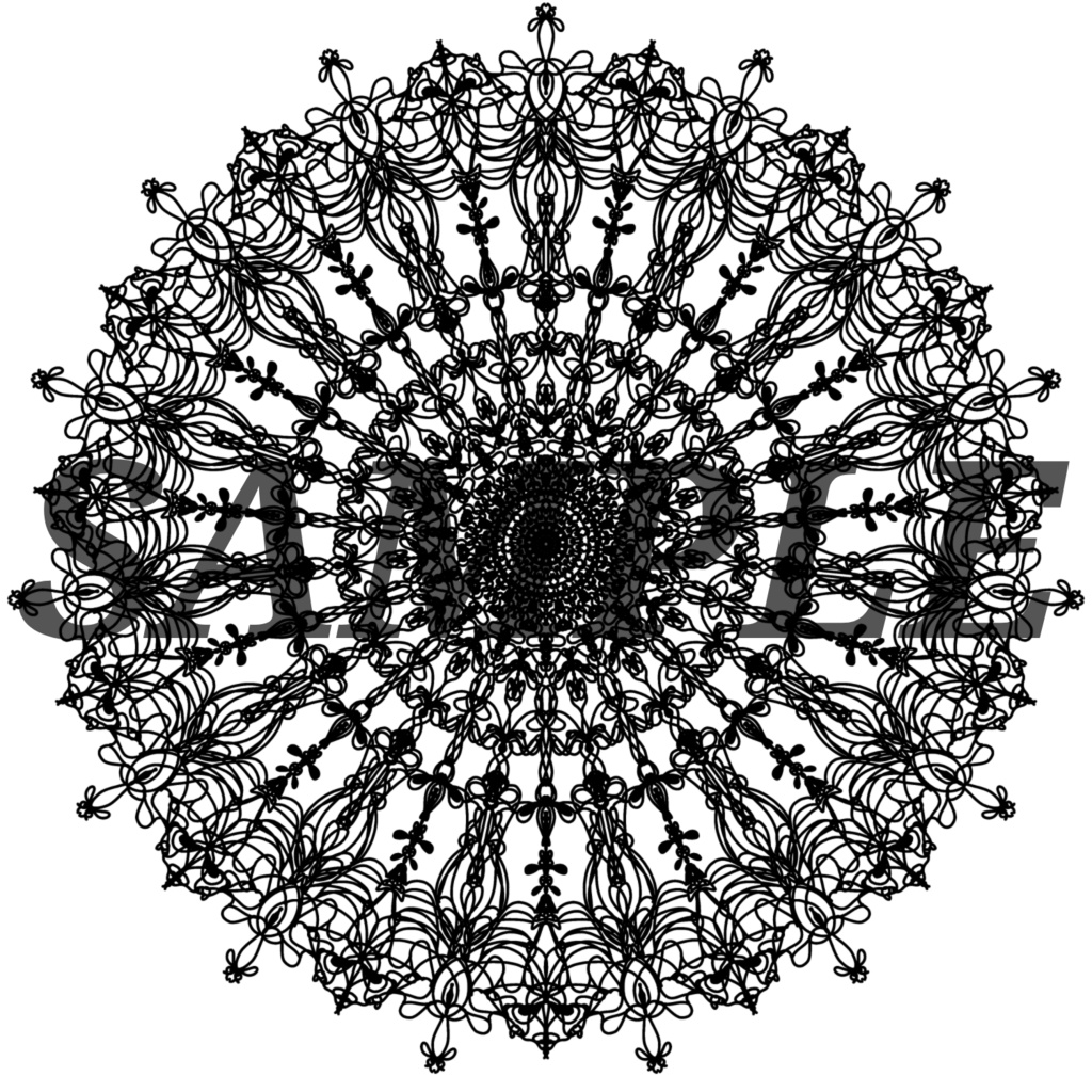 10種の円レース素材1│10 types of circle lace material