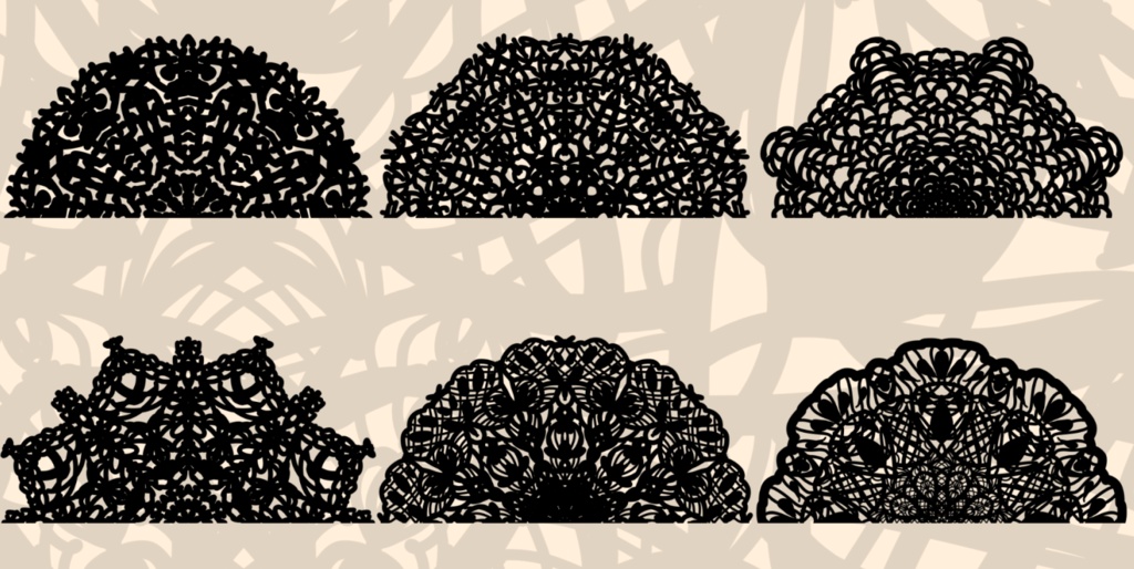 40種のレース素材2│40 types of lace material 2