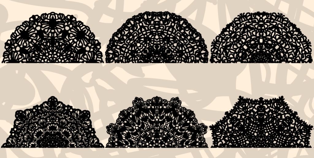 40種のレース素材2│40 types of lace material 2