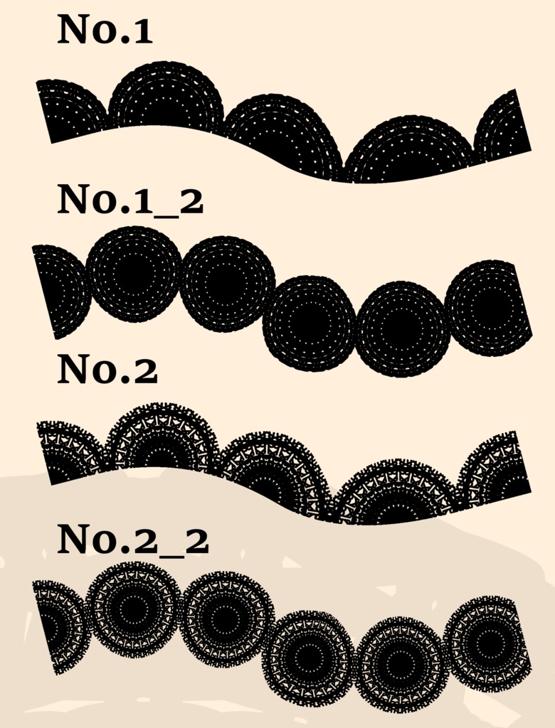 20種のレースブラシ(クリップスタジオペイント)│20 types of lace blush (Clip Studio Paint)