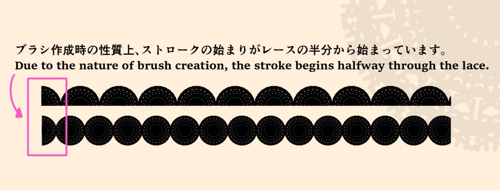 20種のレースブラシ(クリップスタジオペイント)│20 types of lace blush (Clip Studio Paint)