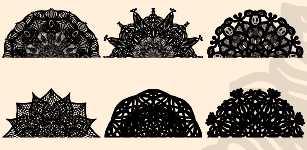 40種のレース素材4│40 types of lace material 4