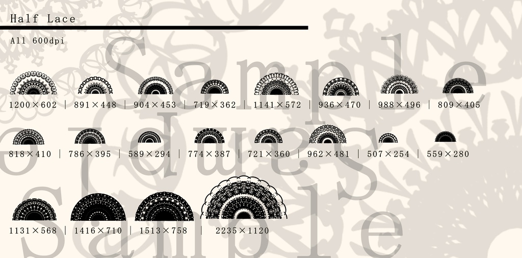 レース素材/Lace material