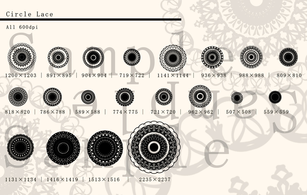 レース素材/Lace material