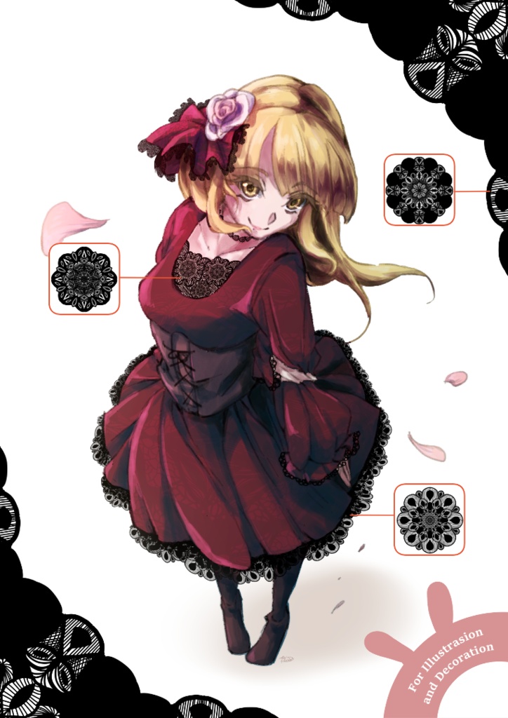 40種のレース素材5│40 types of lace material 5
