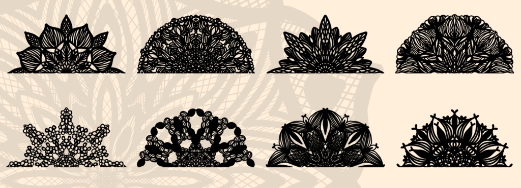 40種のレース素材5│40 types of lace material 5